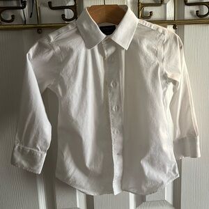 Toddler Boys White Crewcuts Oxford Button-Up Size 2